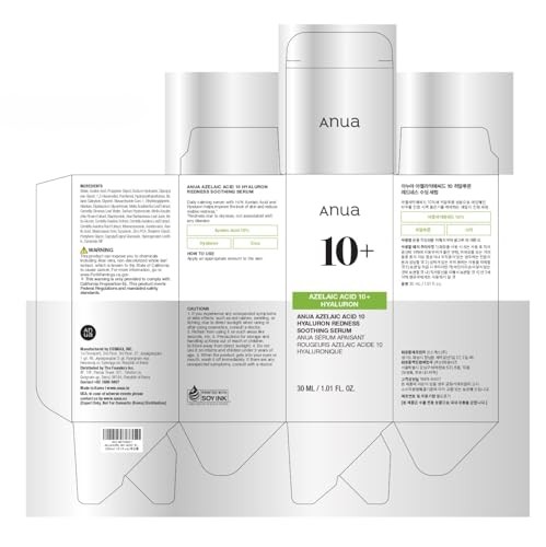Anua Azelaic Acid 10 Hyaluron Redness Soothing Serum 30ml