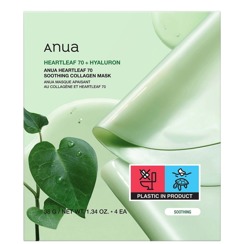 [A11] ANUA Heartleaf 70 Soothing Collagen Mask 38g