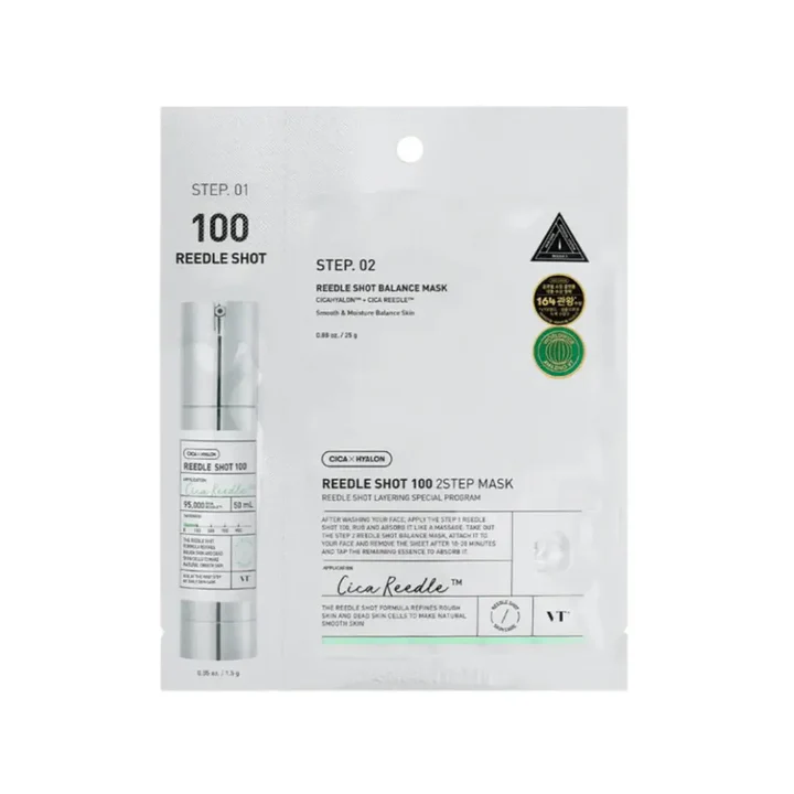 VT COSMETICS MILD Reedle Shot 100 2STEP MASK